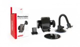 Suport auto pentru telefon AMIO HOLD-03, cu brat flexibil, fixare ventuza, deschidere 50-107mm AutoDrive ProParts