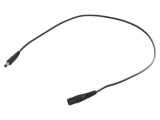 Cablu Alimentare DC Negru 5,5/2,1 la 5,5/1,7 2x0,5mm&sup2;