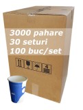 Bax pahare de carton Lavazza 7 oz, 210 ml, 3000 buc