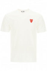 Tricou barbat Comme des garcons play P1T288 WHITE Multicolor foto