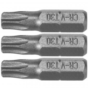 Set 3 biti torx Sthor 65497, 1/4&amp;quot;, T30x25mm, Crom Vanadiu foto