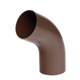 Cot 60 grade racord jgheab pentru sistem pluvial, Bilka, metalic, maro (RAL 8017), lucios, D 90 x 0.6 mm