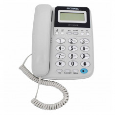 Telefon fix Microtel, 16 taste, functie redial, handsfree, Alb foto