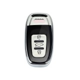 Husa Cheie Smartkey Audi 3 Butoane GRI+Negru TPU+PC Audi A6 A7 A8 4G AutoProtect KeyCars