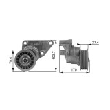 Intinzator curea distributie Cadillac Escalade; Chevrolet Avalanche, Express, Silverado 1500, Suburban; Hummer H2 Autoturism De Teren, Inchis,