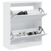 VidaXL Pantofar, alb, 80x34x96,5 cm, lemn compozit 839966