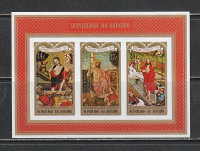Burundi 1971 - Sfintele Pasti S/S NEDANTELATA 1v MNH foto