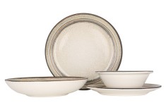 Bonna Set de vesela (Medium) - Cortado - 24 bucăți - 6 persoane - Porţelan