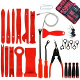 Cumpara ieftin Set 40 unelte pentru demontare tapiterie si ornamente auto, otel inoxidabil si plastic durabil, geanta pliabila, multifunctional, portabil