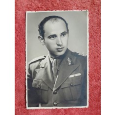 Fotografie tip carte postala, militar perioadas interbelica
