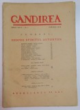 REVISTA &#039;&#039;GANDIREA&#039;&#039;, ANUL XVII, NR. 4, APRILIE 1938: DESPRE SPIRITUL AUTOHTON