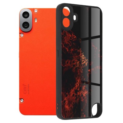 Husa Nothing CMF Phone 1 Techsuit Glaze, Red Nebula foto