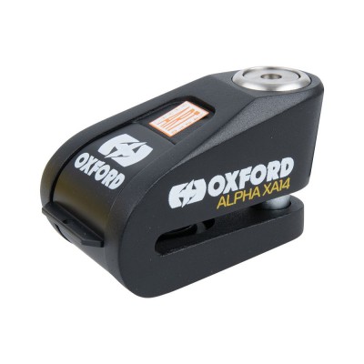 Antifurt moto/blocator disc cu alarma Oxford Alpha XA14, negru foto