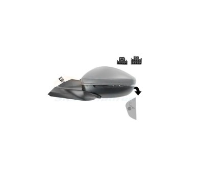 Oglinda usa exterioara OPEL CORSA/-e F, 06.2019-12.2023; PEUGEOT 208, 06.2019-, partea stanga, View Max, reglare electrica; grunduit; cu incalzire; s foto