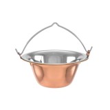 Ceaun de servire din inox 0,8 litri cu acoperire cupru Handy KitchenServ