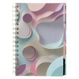 Set Caiet Notițe, Model Marble, Multicolor, Dimensiune 14x21 cm, 240 File, Oem
