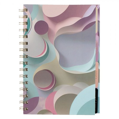 Set Caiet Notițe, Model Marble, Multicolor, Dimensiune 14x21 cm, 240 File foto