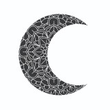 Cumpara ieftin Sticker decorativ, Luna, Negru, 60 cm, 7267ST, Oem