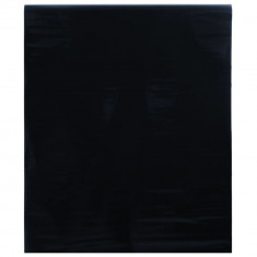 vidaXL Folie pentru fereastră statică, negru mat, 90x500 cm, PVC