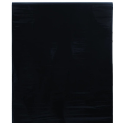 vidaXL Folie pentru fereastră statică, negru mat, 60x1000 cm, PVC foto