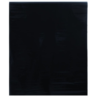vidaXL Folie pentru fereastră statică, negru mat, 90x500 cm, PVC 155835 foto