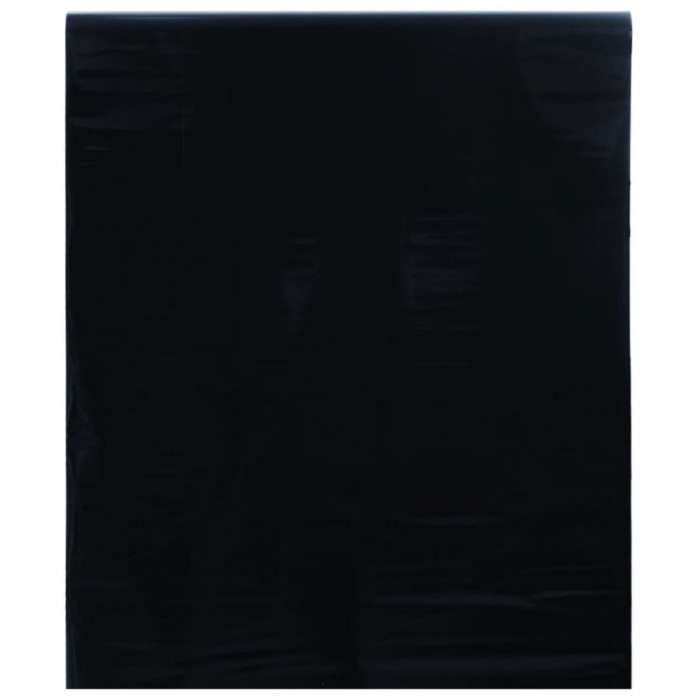 vidaXL Folie pentru fereastră statică, negru mat, 60x1000 cm, PVC