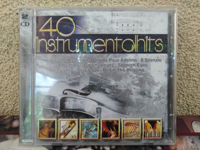CD - 40 Instrumentalhits, Album 2CD&#039;s Set, Made in Austria.