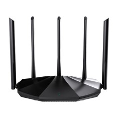 Router Wi-Fi 6, DualBand 2.4Ghz/5GHz, 300+1201Mbps, 5x6dBi, 4 porturi Gigabit - TENDA TND-RX2-PRO SafetyGuard Surveillance foto