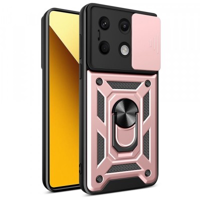 Husa pentru Xiaomi Redmi Note 13 5G, Techsuit, CamShield, Roz foto