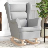 Scaun balansoar, gri nor, 74x90x102 cm, material textil