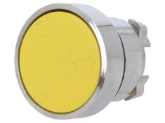 Comutator apasare 22mm galben ZB4BH05 foto