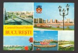 CPIB 24006 - CARTE POSTALA - BUCURESTI. CARTIERUL DRUMUL TABEREI, MOZAIC, CIRCULATA, 1981, STAMPILE, TIMBRU