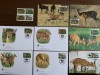 Ghana - serie 4 timbre MNH, 4 FDC, 4 maxime, fauna wwf