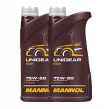 Pachet 2 litri Ulei Transmisie MANNOL Unigear 75W-80 - GL-4 GL-5 LS, Sintetic Universal (Energy-Saving)