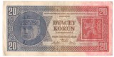 SV * Cehoslovacia DVACET KORUN / 20 COROANE 1926