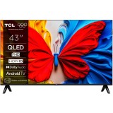 Televizor TCL QLED 43S5K, 108 cm, Smart Android TV, Full HD, Clasa F (Model 2025)