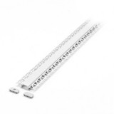 Profil Aluminiu LED Incastrabil Rigips 2m V-TAC, Dispersor, Kit Montaj - Banda LED (NU include banda)