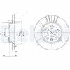 DELPHI BG3417 Disc frana