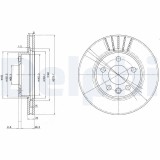 DELPHI BG3417 Disc frana