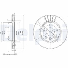 DELPHI BG3417 Disc frana