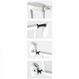 Poarta de siguranta extensibila pentru copii Noma, 62 &ndash; 102 cm, metal negru
