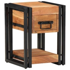 vidaXL Dulap de noapte 2 pcs Maro 30 x 30 x 40 cm lemn masiv de acacia 4016711