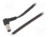 Cablu alimentare DC, cabluri, DC 5,5/2,5 mufa, negru, 1,5m, WEST POL - A25-TT-T075-150BK