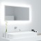 vidaXL Oglindă de baie cu LED, alb, 90x8,5x37 cm, acril 804932