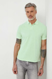 Pepe Jeans polo de bumbac culoarea verde, neted