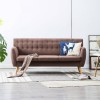VidaXL Canapea cu 3 locuri, material textil, 172 x 70 x 82 cm, maro 247126