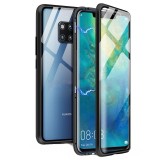 Husa Magnetic Glass 360&deg; (sticla fata + spate) pentru Huawei Mate 20 Pro, Negru