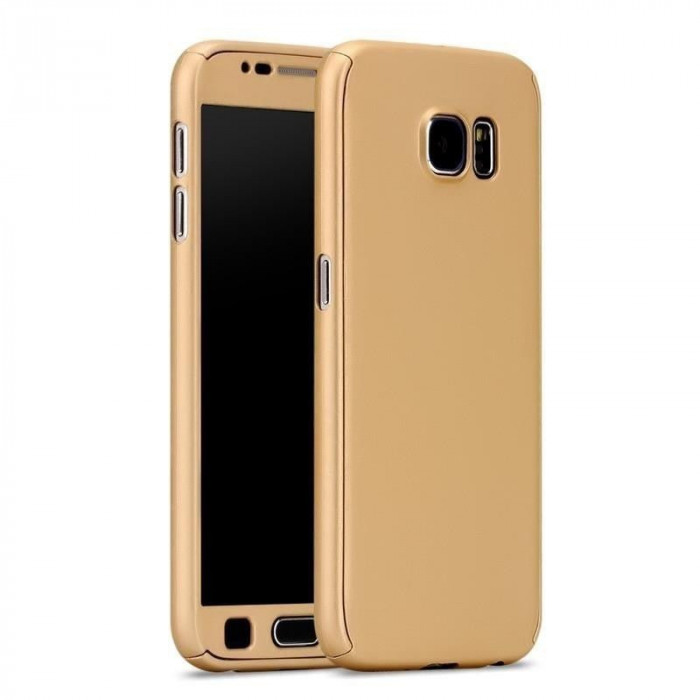Husa Samsung Galaxy J3 2017, FullBody Elegance Luxury Gold, acoperire completa