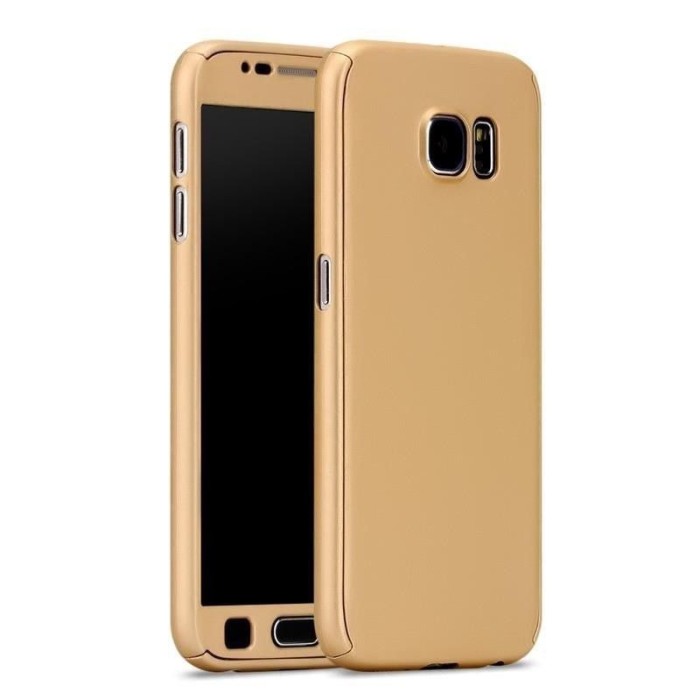 Husa Samsung Galaxy J3 2017, FullBody Elegance Luxury Gold, acoperire completa