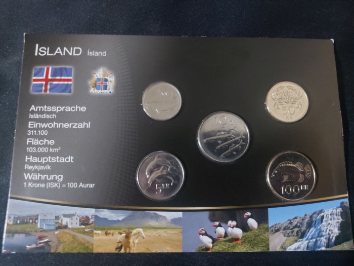 Seria completata monede - Islanda 2005-2008
